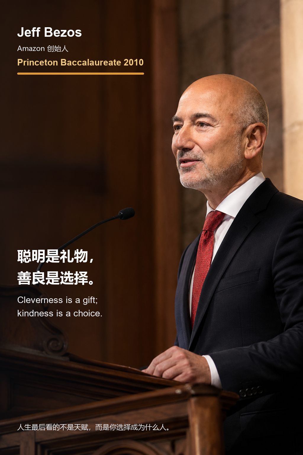 Jeff Bezos 毕业演讲图卡